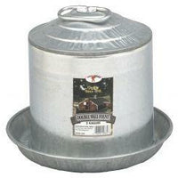 2 Gallon Double Wall Metal Poultry Fount - 9832