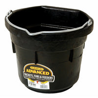 8 Quart Rubber Flat Back Bucket - DF8FB