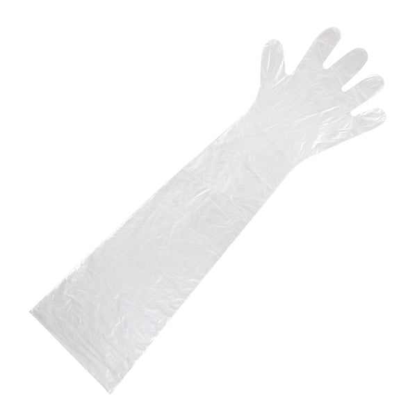 OB Polyethylene Clear Shoulder Gloves