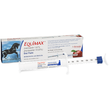 Equimax (ivermectin 1.87%/praziquantel 14.03%)