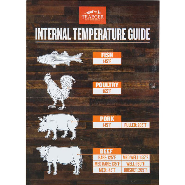 Traeger Internal Temperature Guide Grill Magnet